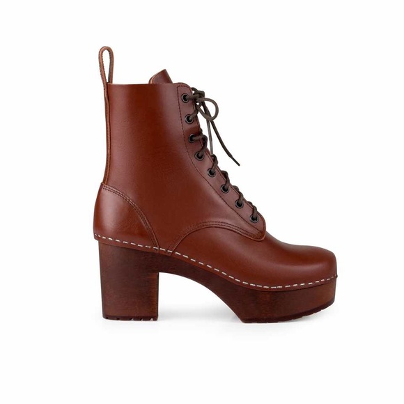 swedish hasbeens lace up plateau